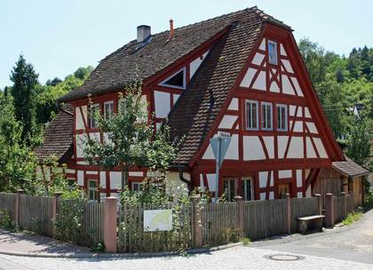 Außenansicht des Anwesens Mühlecke 1 in Laudenbach